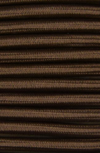 3 Core 0.75mm Round Braided Flex (BROWN)