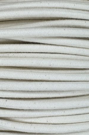 3 Core 0.75mm Round Braided Flex (OFF WHITE)