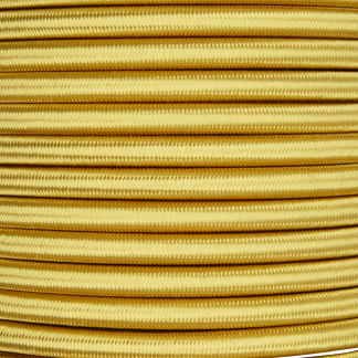 3 Core 0.75mm Round Braided Flex (BRASS)