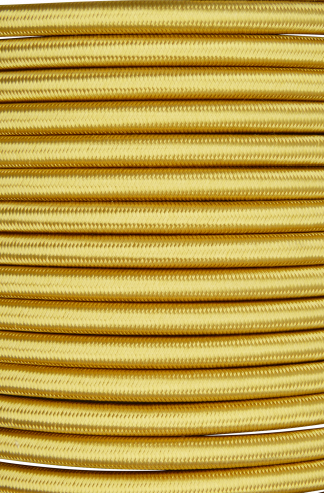 3 Core 0.75mm Round Braided Flex (BRASS)
