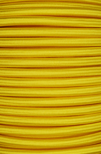 3 Core 0.75mm Round Braided Flex (YELLOW)