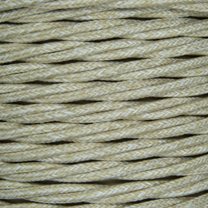 3 Core 0.75mm Twisted Braided Flex (LINEN)