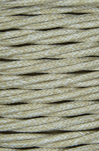 3 Core 0.75mm Twisted Braided Flex (LINEN)