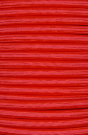 3 Core 0.75mm Round Braided Flex (POPPY RED)