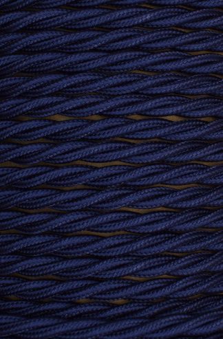 3 Core 0.75mm Twisted Braided Flex (NAVY)