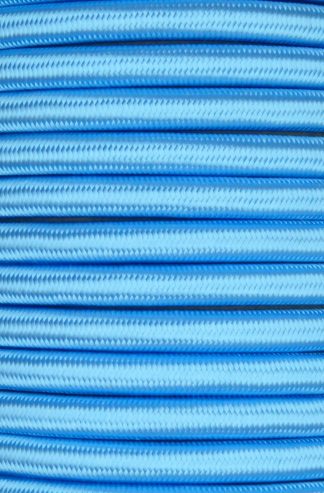 3 Core 0.75mm Round Braided Flex (LIGHT BLUE)