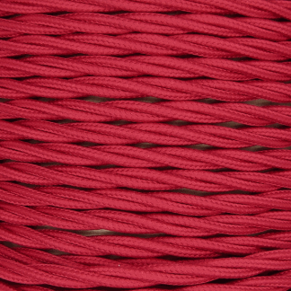 3 Core 0.75mm Twisted Braided Flex (CERISE)