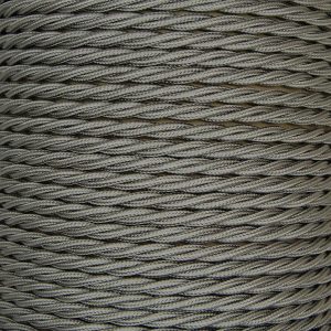 3 Core 0.75mm Twisted Braided Flex (ELEPHANT GREY)