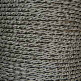 3 Core 0.75mm Twisted Braided Flex (ELEPHANT GREY)