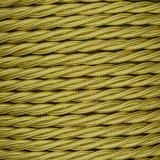 3 Core 0.75mm Twisted Braided Flex (BRASS)