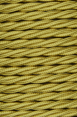 3 Core 0.75mm Twisted Braided Flex (BRASS)