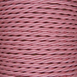 3 Core 0.75mm Twisted Braided Flex (BABY PINK)