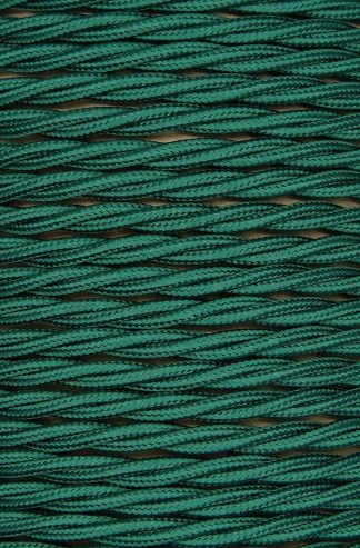 3 Core 0.75mm Twisted Braided Flex (FOREST GREEN)